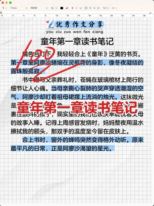 童年第一章的感悟-童年首章感悟录