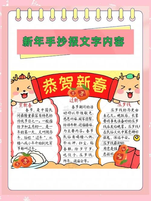 春节手抄报的词_1