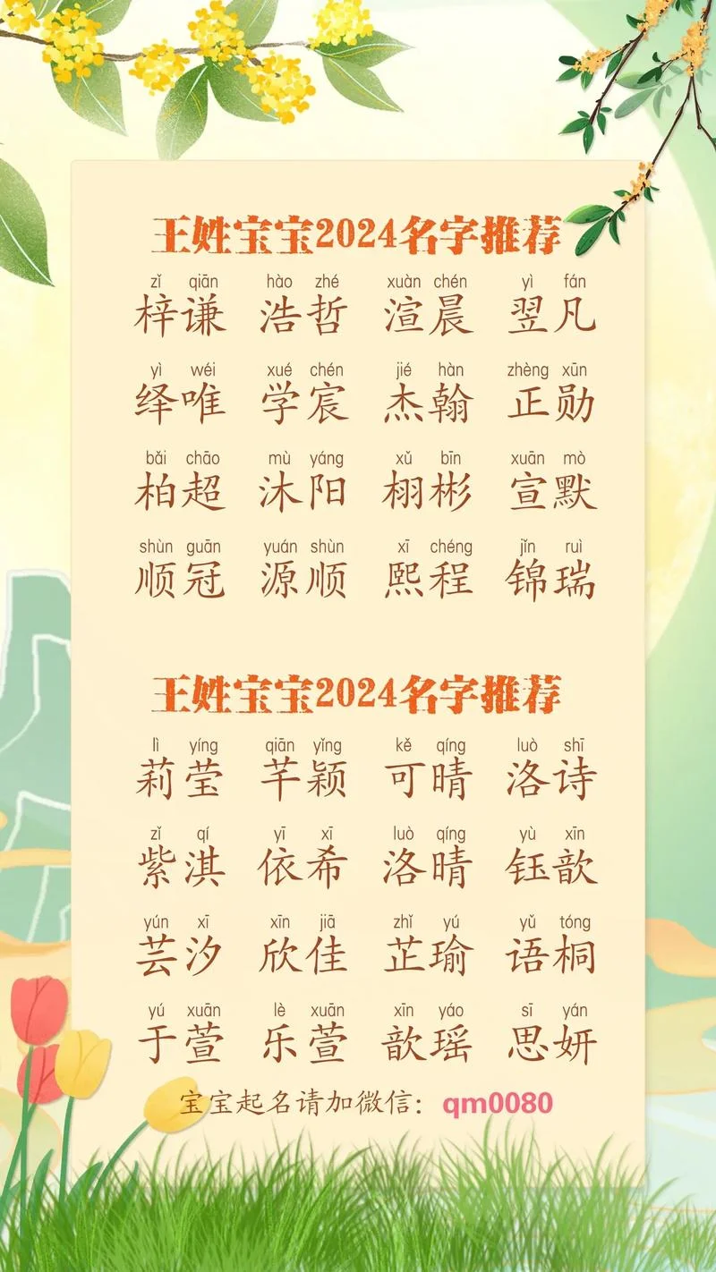 王姓女孩起名王梓_2