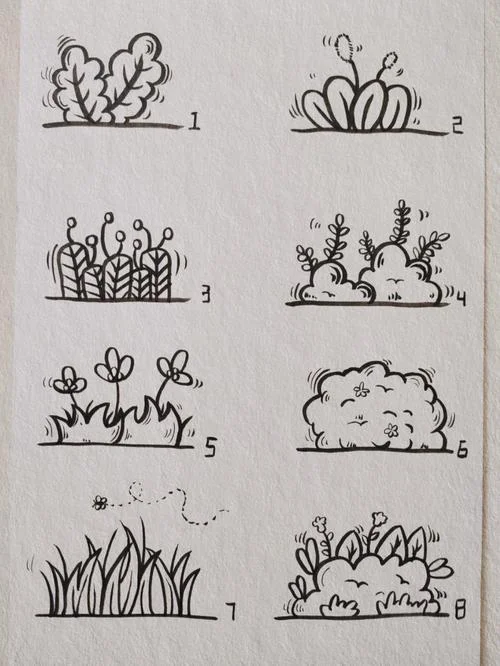 草简笔画大全_1