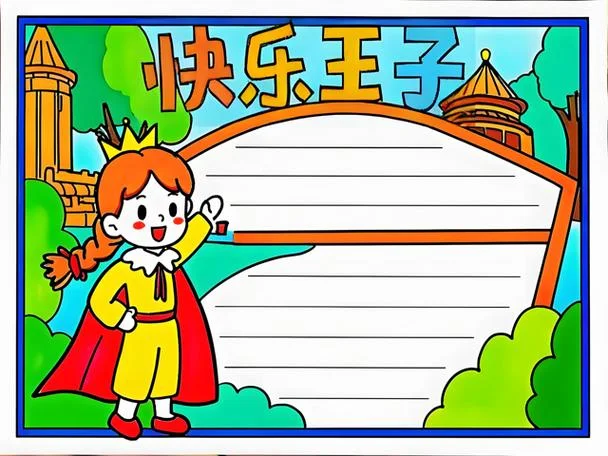 快乐王子阅读手抄报_2