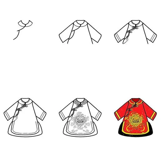 服装简笔画图_2