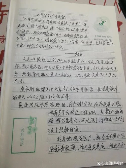生命的感悟优秀作文_1