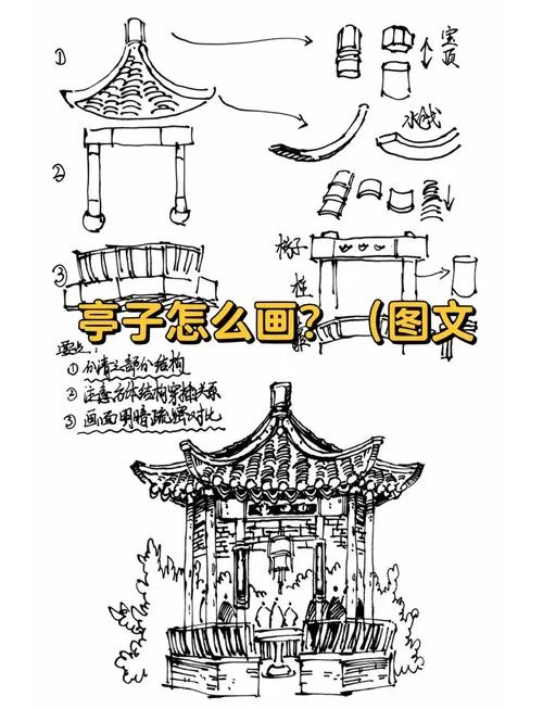 小亭子图片怎么画_1