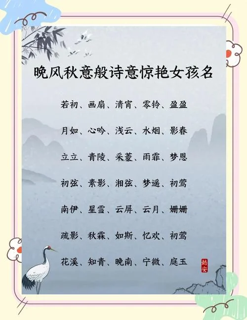 女孩起名用哪个yi字_2