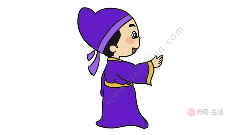白居易简笔画怎么画_1
