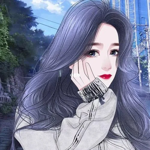 手绘微信图片头像女生_2