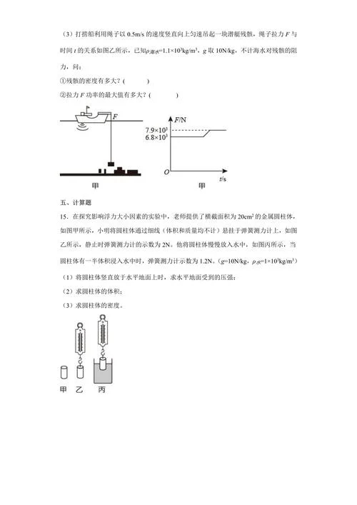 密度测定的实验原理_2