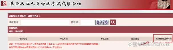 基金从业资格成绩_1