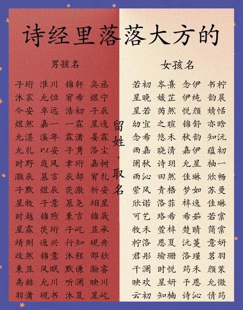 出自诗经里的名字_1