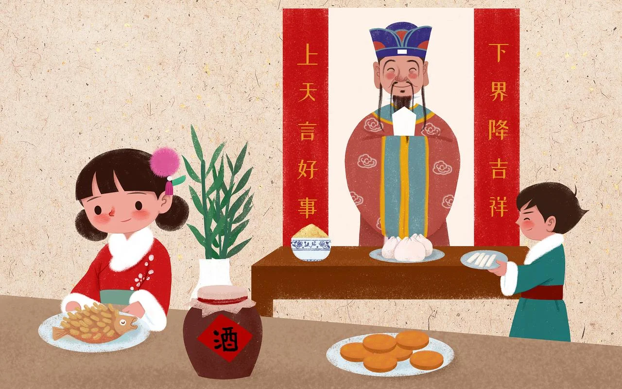 灶王节简笔画_1
