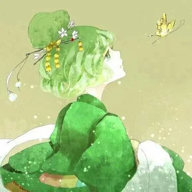 绿色头像女生个性qq_1