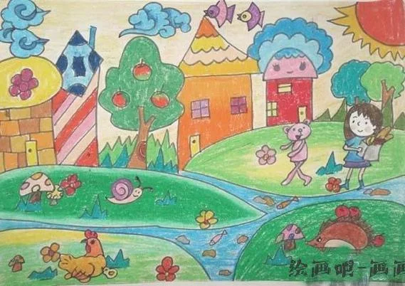 简笔画绿色家园_2