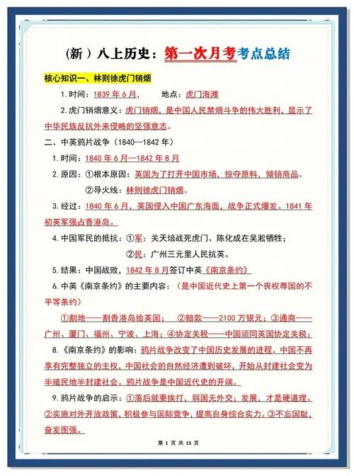 初三上册历史必背知识点2021-2021初三上册历史必背