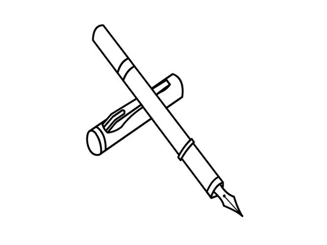 赵贺新钢笔简笔画_2