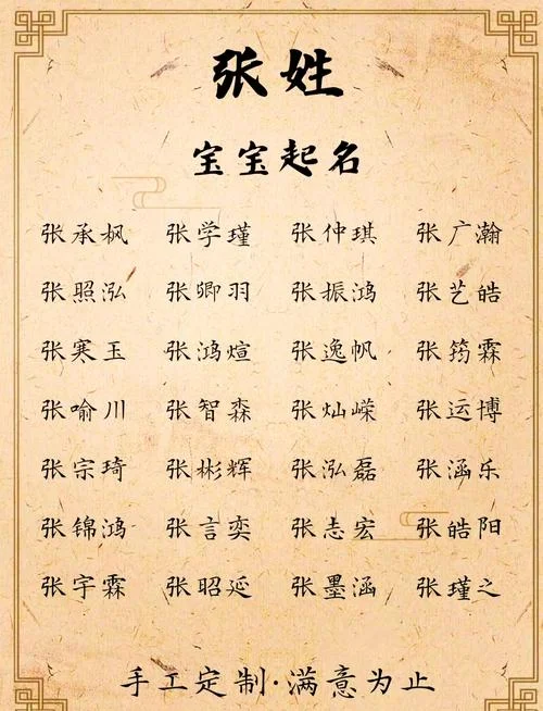 姓张起名女孩儿_2