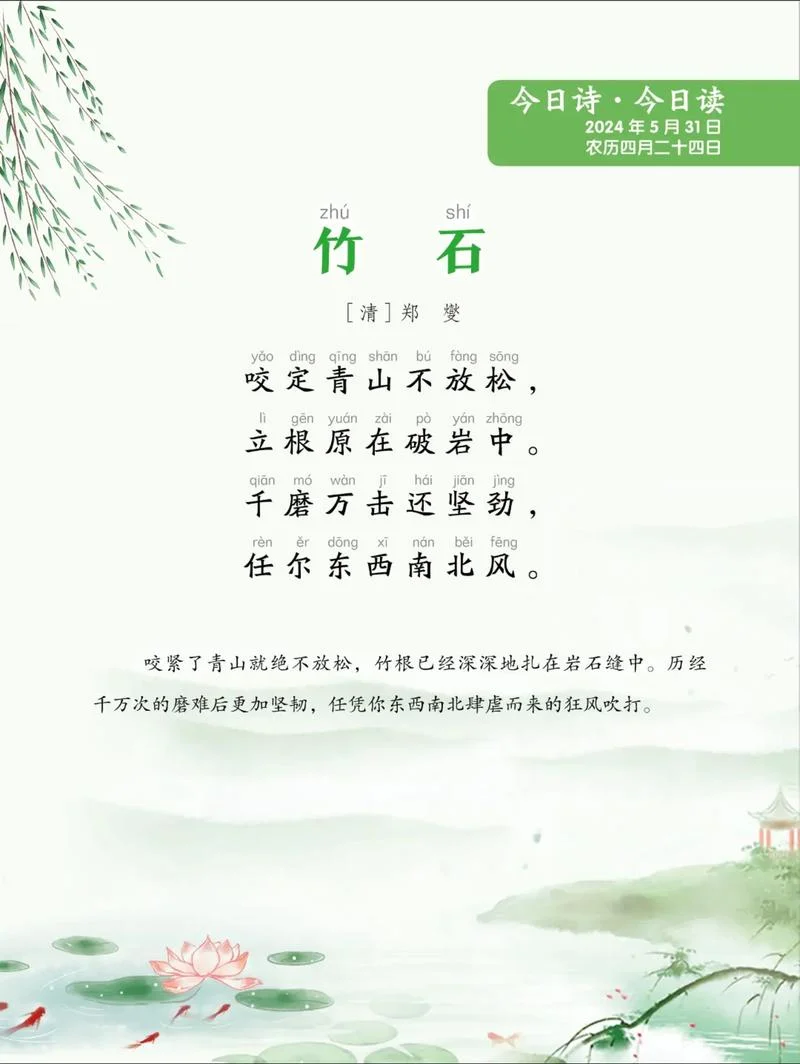 竹石的作者是谁怎么读_1