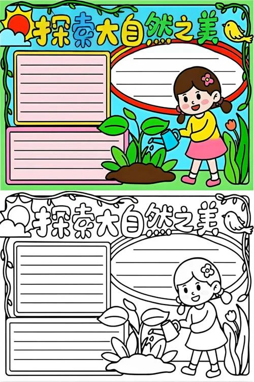 走进大自然手抄报文案_1
