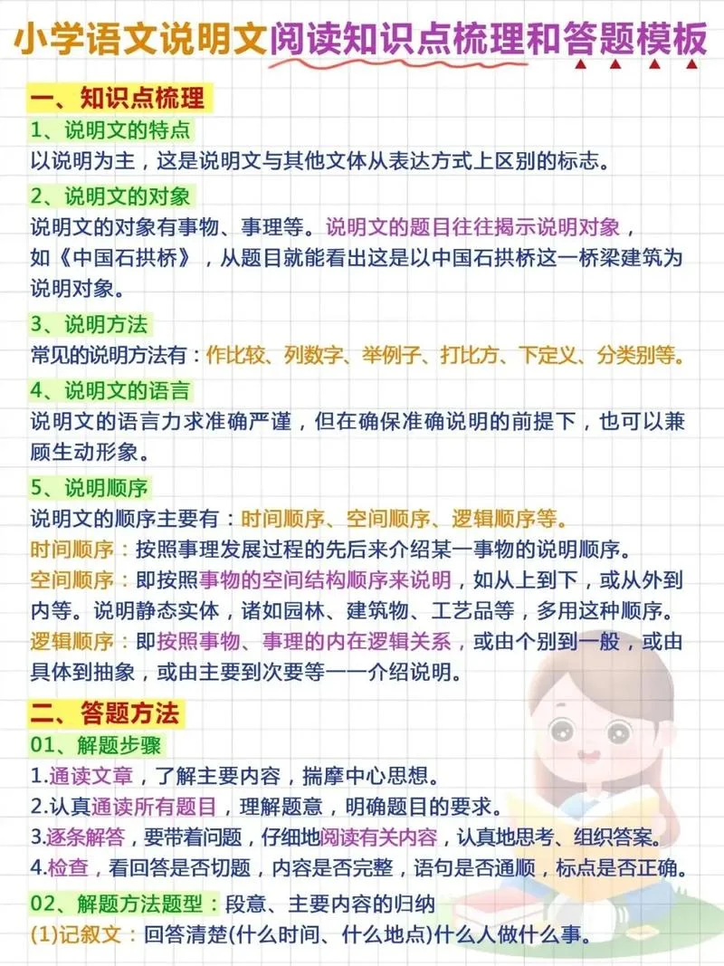 说明文的知识点总汇-说明文知识点总汇