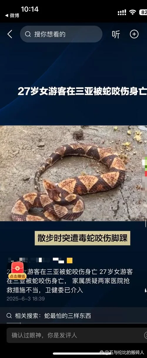 梦见被毒蛇咬伤中毒了_1
