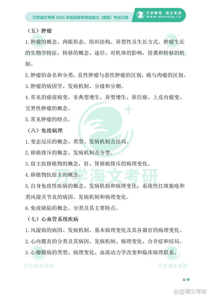 2020医学临床考研大纲_2
