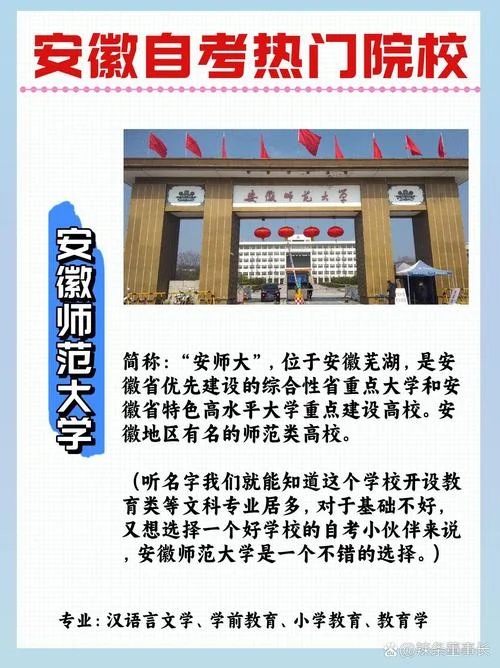 安徽自考报考哪些大学比较好_1