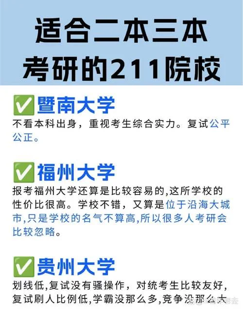 考研容易211院校-易上岸211高校