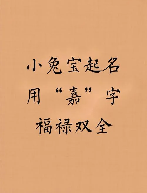 兔宝宝起名用什么字好_1