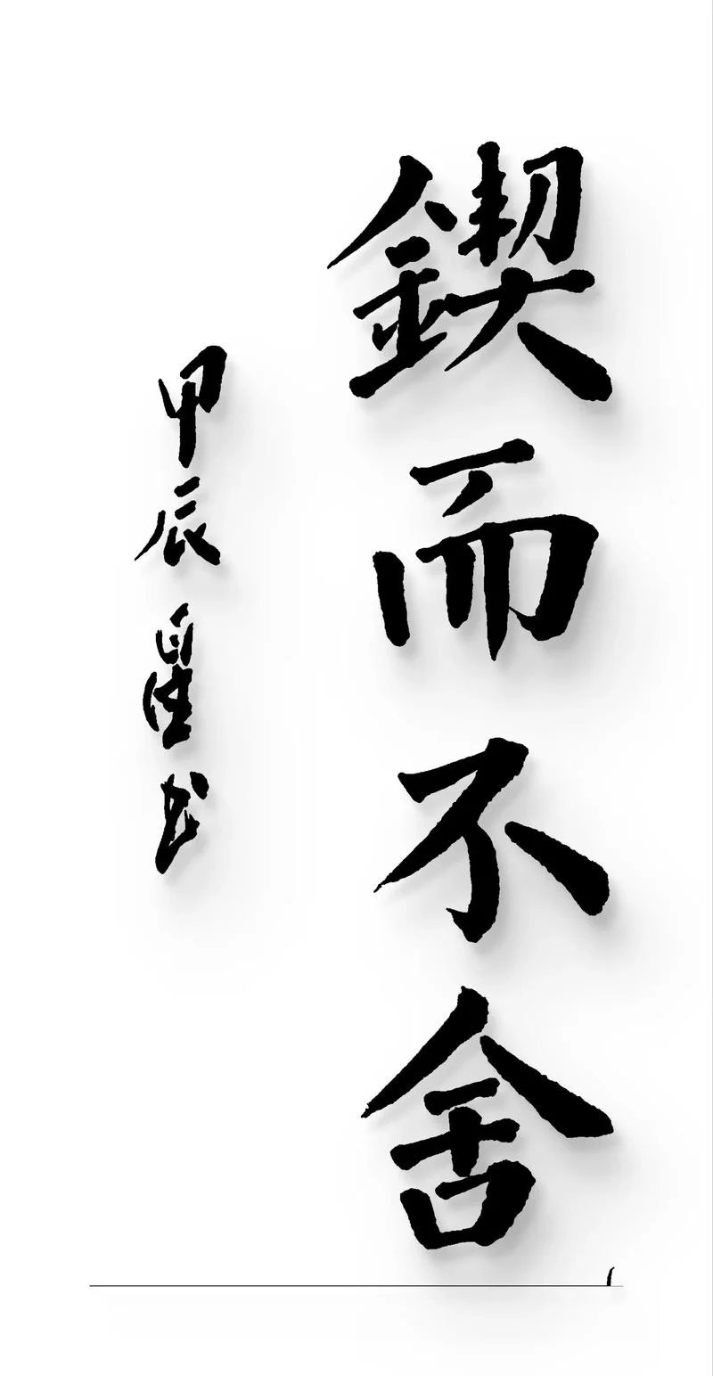 锲而舍之,朽木不折,锲而不舍,金石可镂出自_2