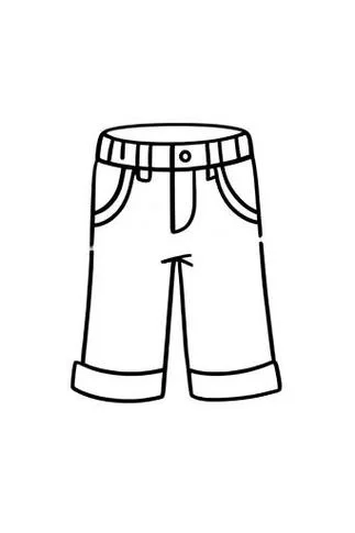 裤子简笔画幼儿男孩_2