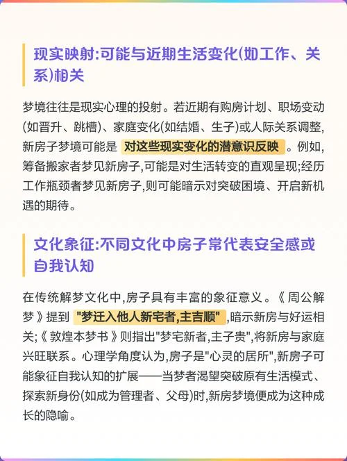 梦见买新房子住进去了-梦入新居