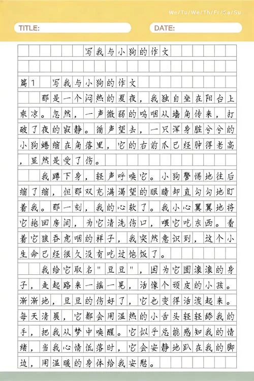 写家狗500字作文-500 字家狗作文