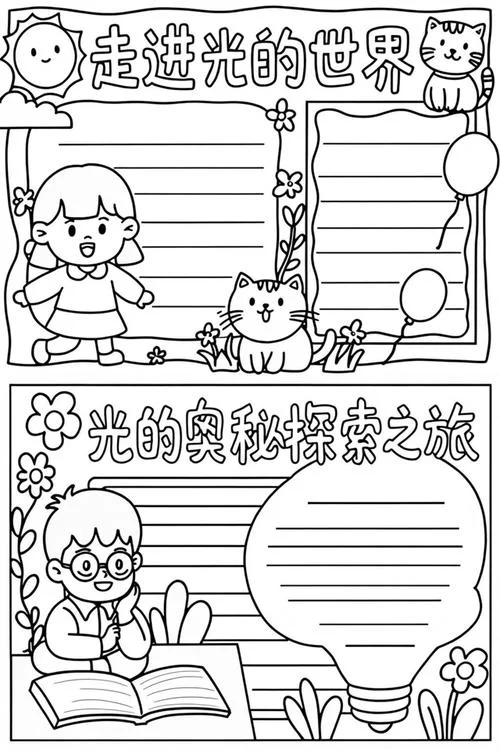 初中物理光学手抄报_1