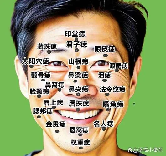 脸上无痣面相_1