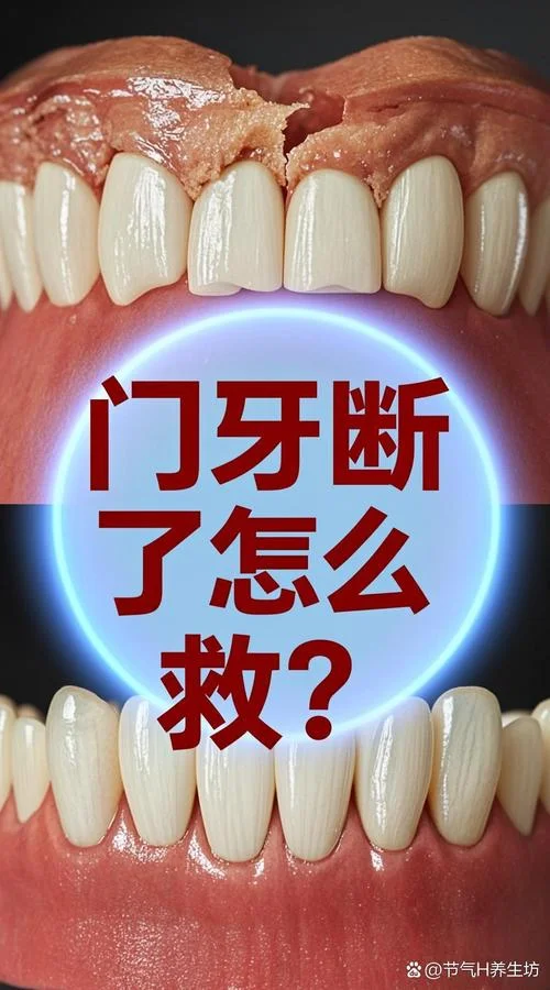 梦见门牙断一半了_2
