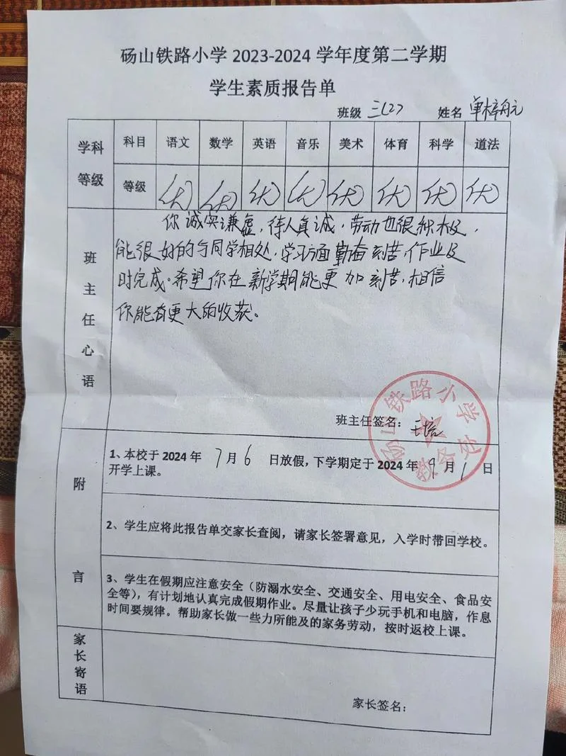各科成绩情况怎么写_1