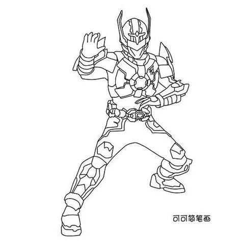铠甲勇士简笔画大全_1
