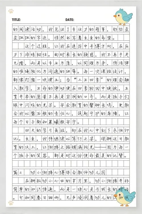 幼小衔接老师心得感悟_2