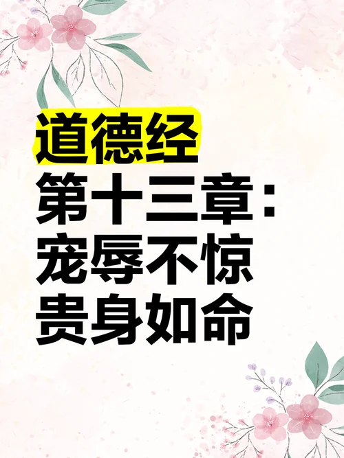 宠辱若惊出处_2