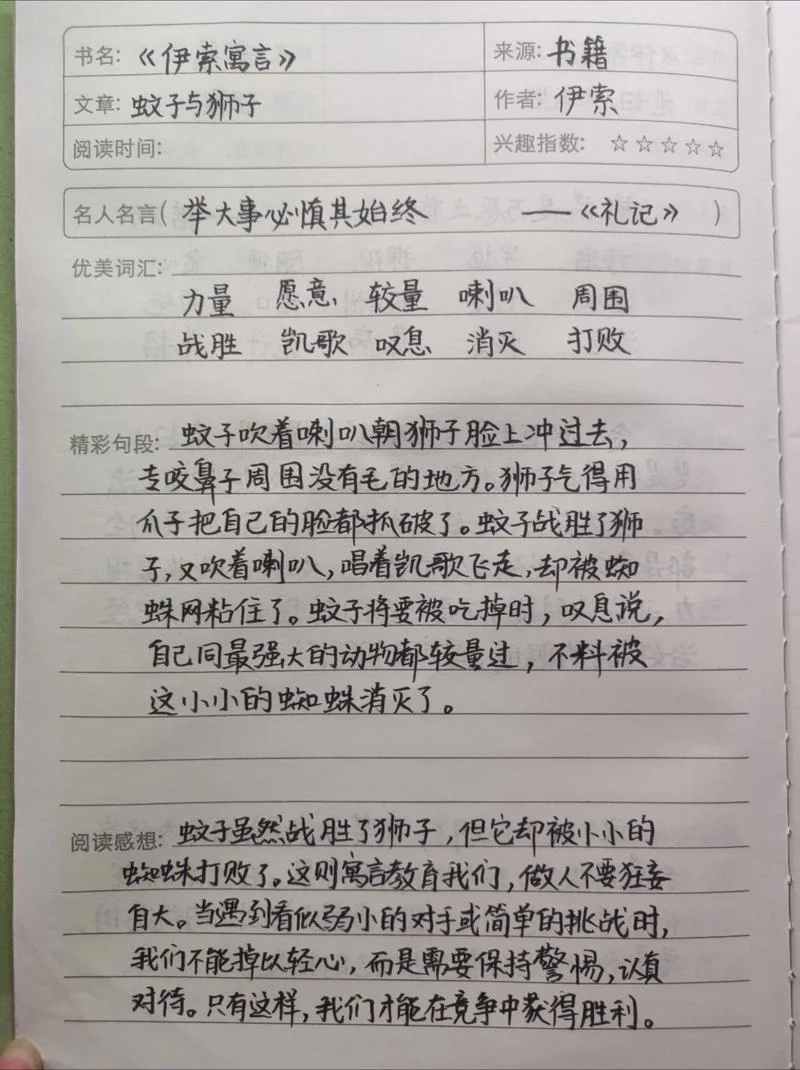 狮子和蚊子的故事道理_2
