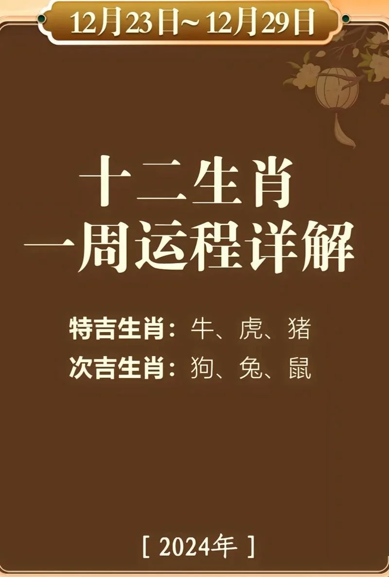 2024年12生肖属相运势-2024 年生肖运势详解