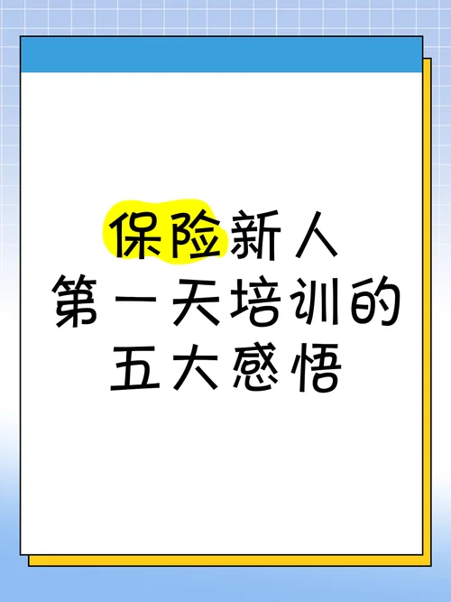 新人培训保险感悟3点_1