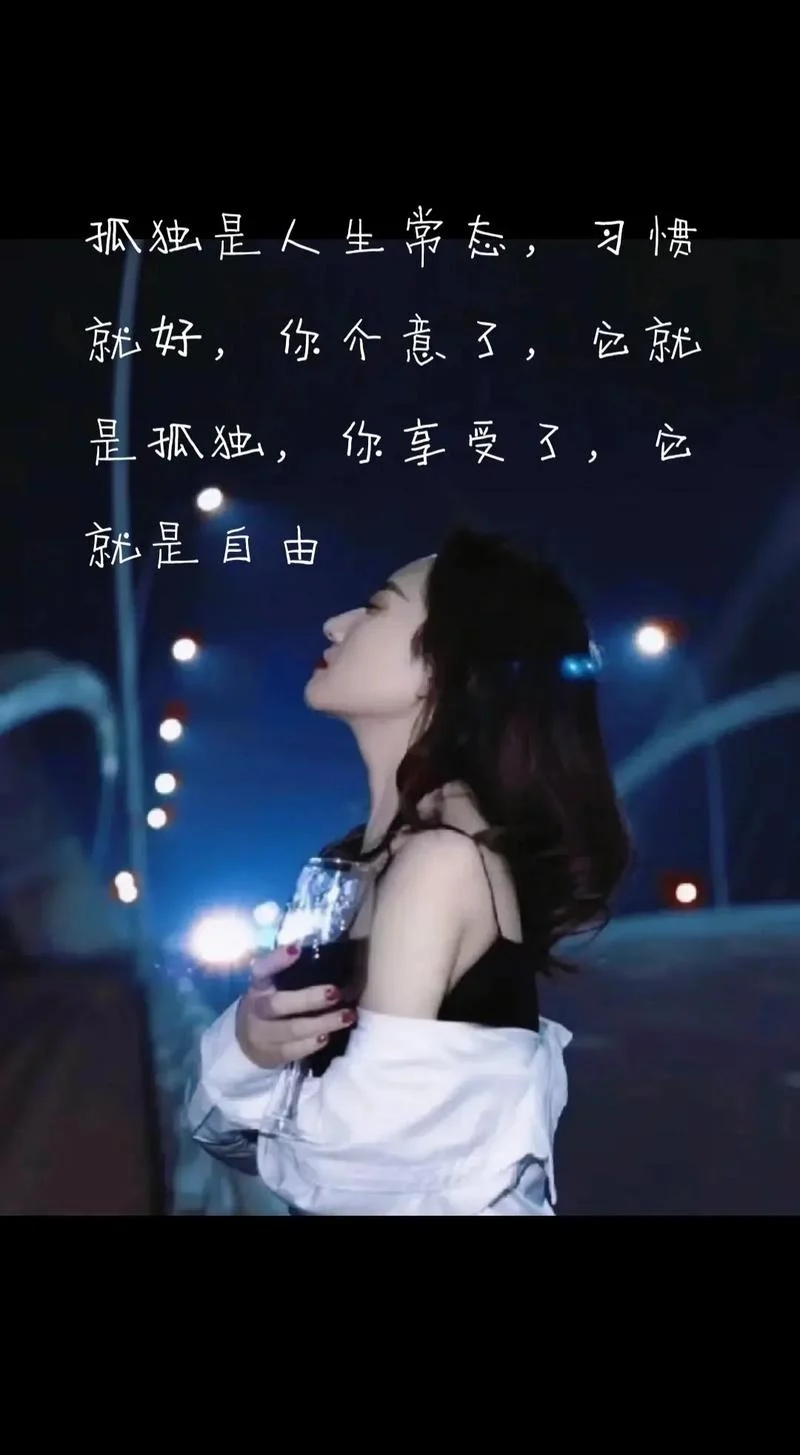 习惯孤独文案_1