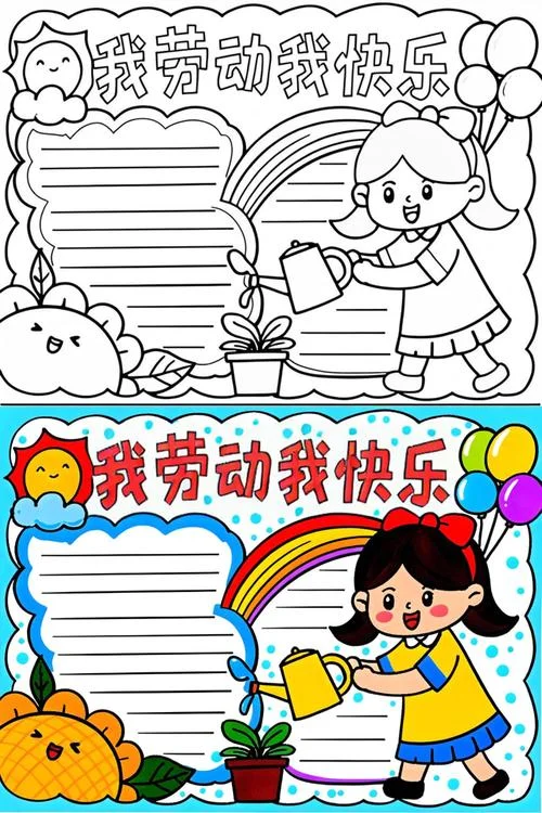 热爱劳动的手抄报画_1