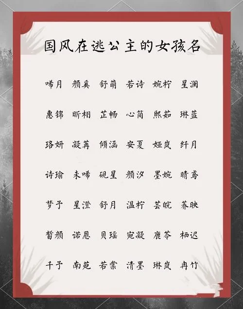 姓卢文字辈女孩起名字_1