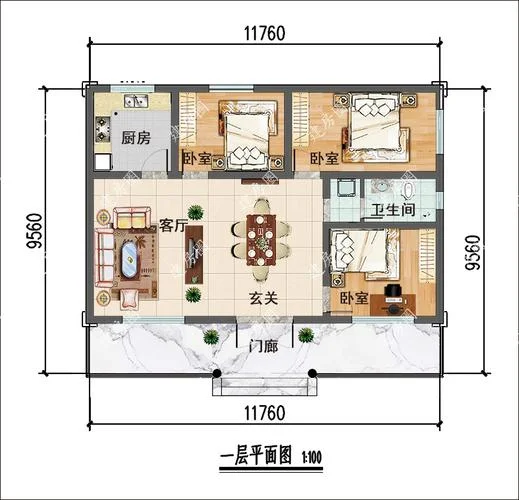 农村一间房多少平方米_2