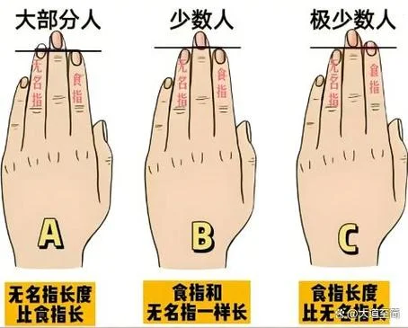 无名指比食指长手相学上怎么解释-无名指长食指手相解释
