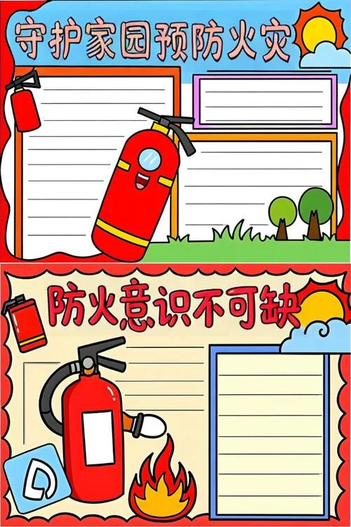 消防安全知识手抄报简单又漂亮-消防安全知识手抄报