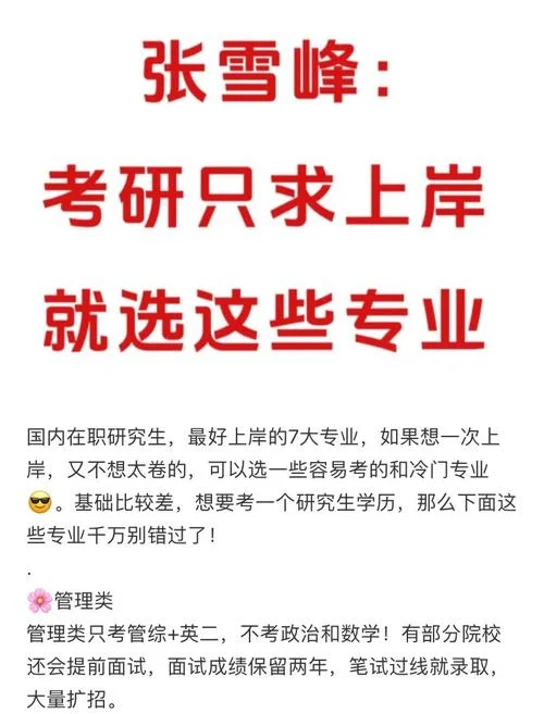 在职考研哪个专业好考-在职考研易考专业