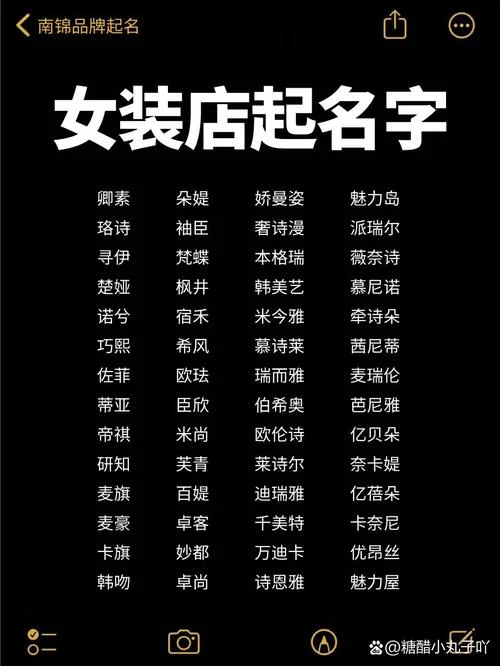 时尚潮流的女装起名_2
